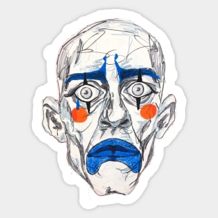 Sad Clown Sticker